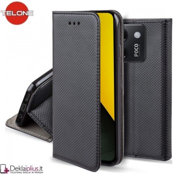 Telone atverčiamas dėklas - juodas (Xiaomi Poco M7 Pro 5G) Telone atverčiamas dėklas - juodas (Xiaomi Poco M7 Pro 5G)